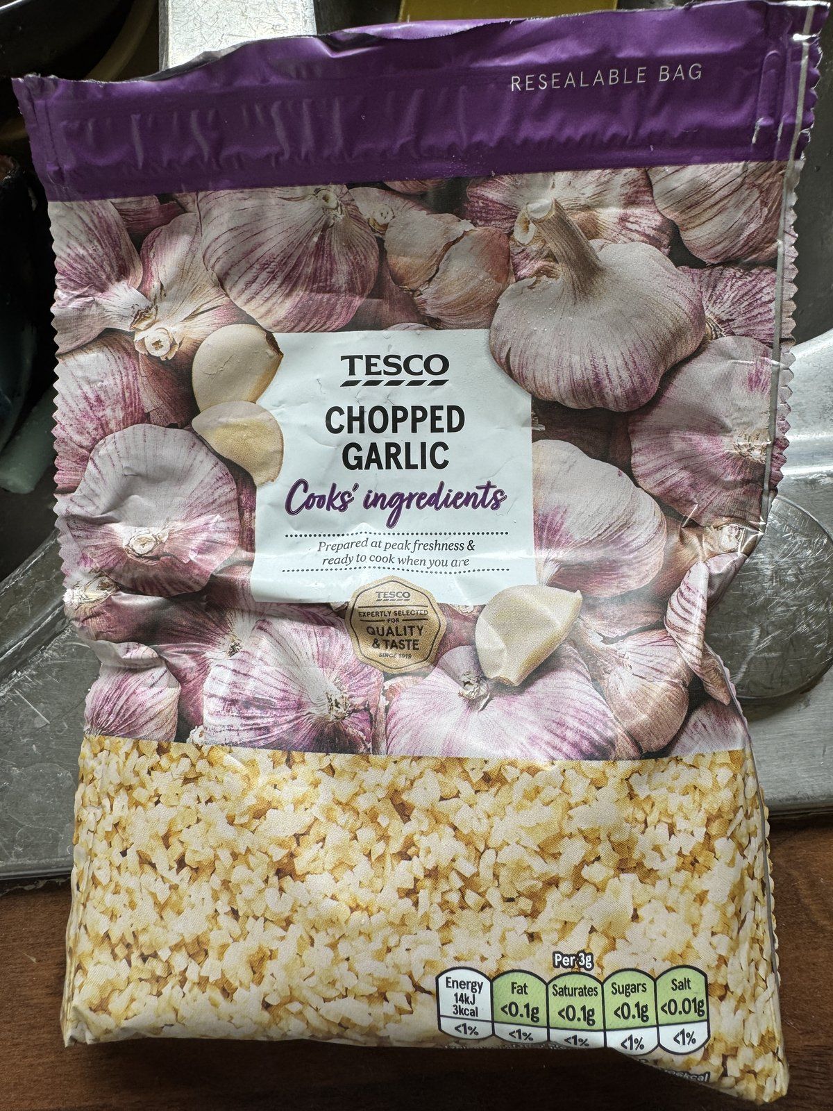 테스코 Chopped Garlic